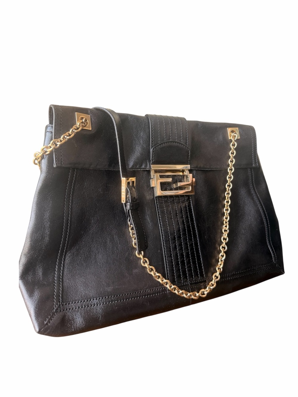 FENDI LEATHER BAGUETTE VINTAGE - Picture 2 of 7